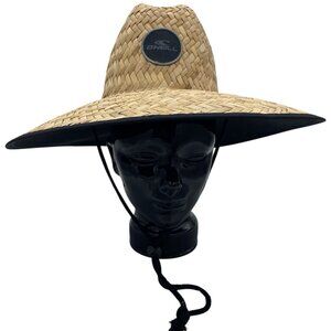 O'Neill Sonoma Oversized Straw Hat Sun Protection Lifeguard Gardening Wide Brim